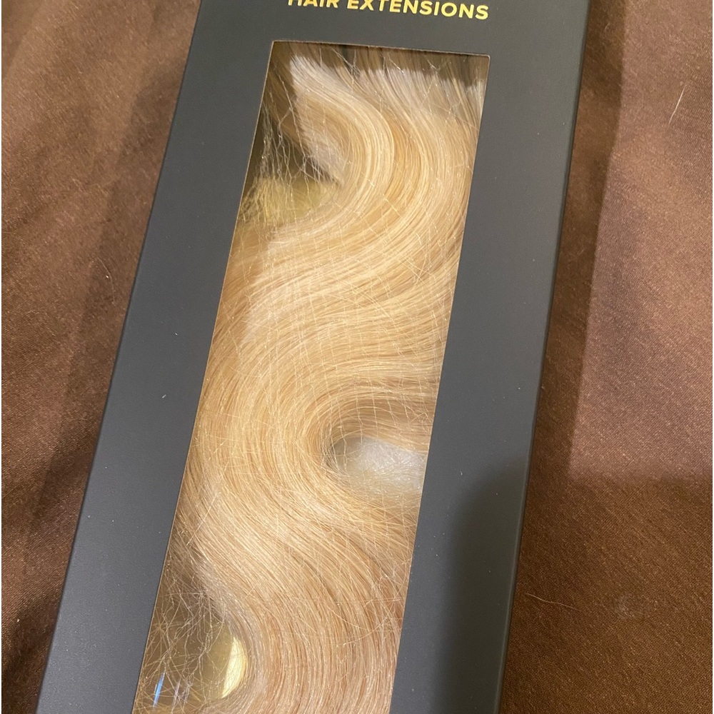 honey blond extensions weft